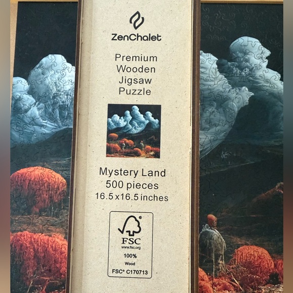 ZenChalet Mystery Land Wooden Puzzle - 500 Pieces - Picture 4 of 7